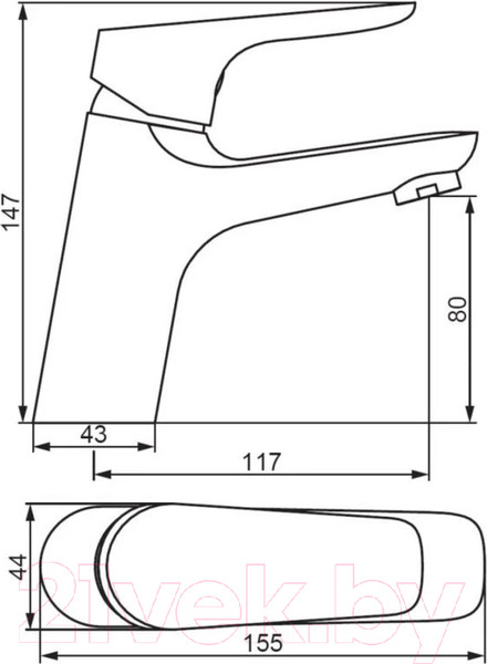 Изображение товара Смеситель Damixa Jupiter 770210001