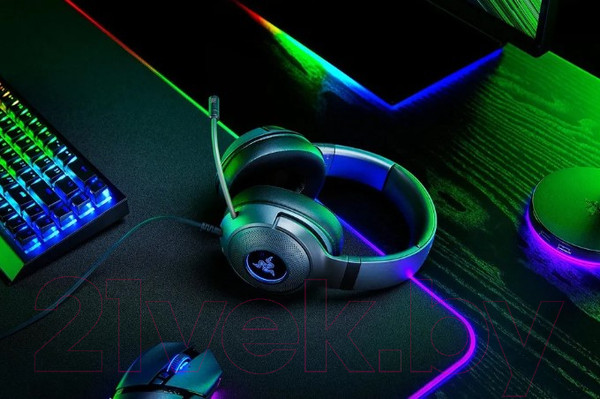 Изображение товара Наушники-гарнитура Razer Kraken V3 X / RZ04-03750300-R3M1