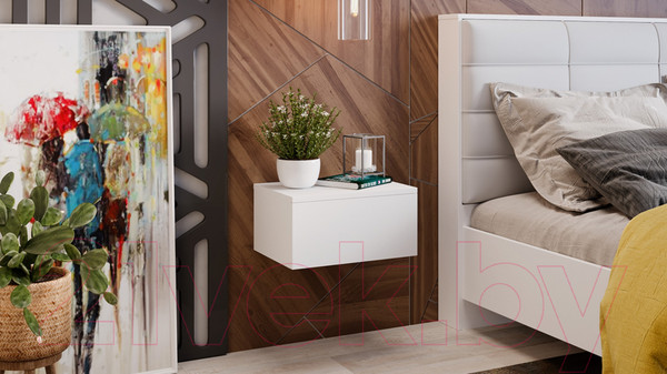 Изображение товара Прикроватная тумба ТриЯ Универсальная тип 1 (белый ясень)