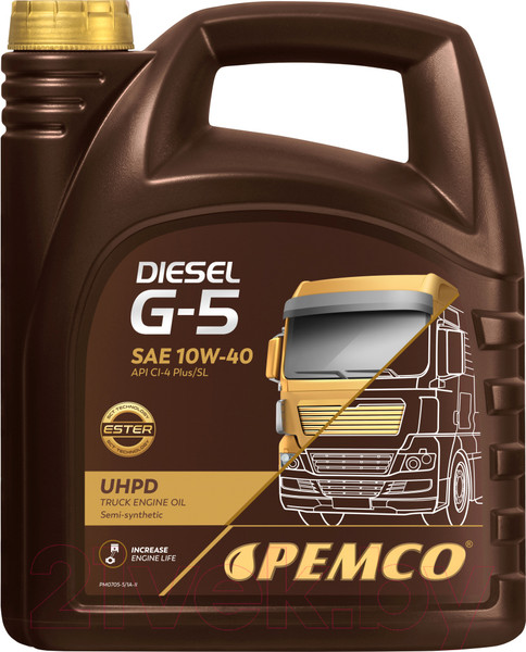 Изображение товара Моторное масло Pemco G-5 Diesel 10W40 UHPD / PM0705-5 (5л)