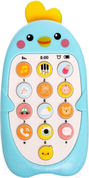 Изображение товара Развивающая игрушка Zabiaka Малыш Цыпа. Музыкальный телефончик / 9043426 (голубой)