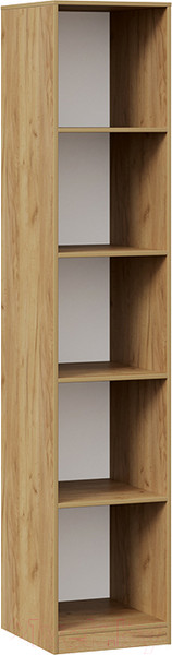 Изображение товара Шкаф-пенал ТриЯ Хилтон для белья (дуб крафт золотой/белый матовый)