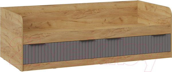 Изображение товара Кровать-тахта ТриЯ Хилтон комбинированная 90x200 (дуб крафт золотой/графит матовый)