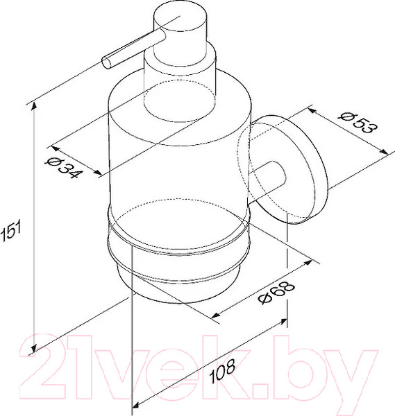 Изображение товара Дозатор для жидкого мыла AM.PM X-Joy A85A36900