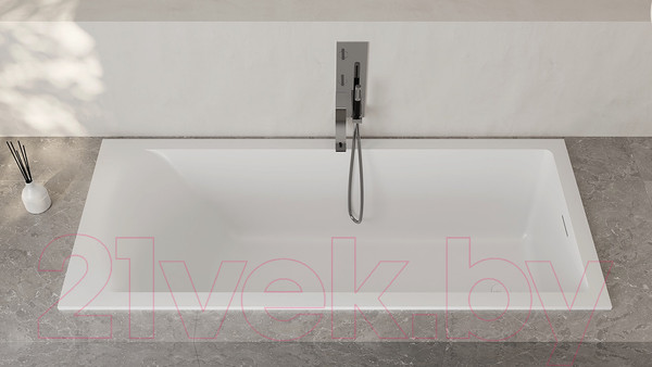 Изображение товара Ванна из искусственного камня Salini Cascata 180x80 / 104213M (S-Sense, матовый)
