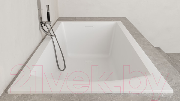 Изображение товара Ванна из искусственного камня Salini Cascata 170x75 / 104123M (S-Stone, матовый)