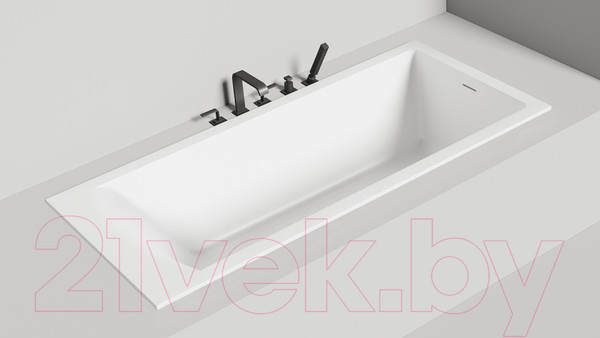 Изображение товара Ванна из искусственного камня Salini Cascata 170x75 / 104123M (S-Stone, матовый)