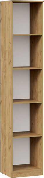 Изображение товара Шкаф-пенал ТриЯ Хилтон для белья исп.2 (дуб крафт золотой/графит матовый)