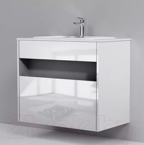 Изображение товара Тумба под умывальник AM.PM Func M8FFUX0801WG (белый глянец)