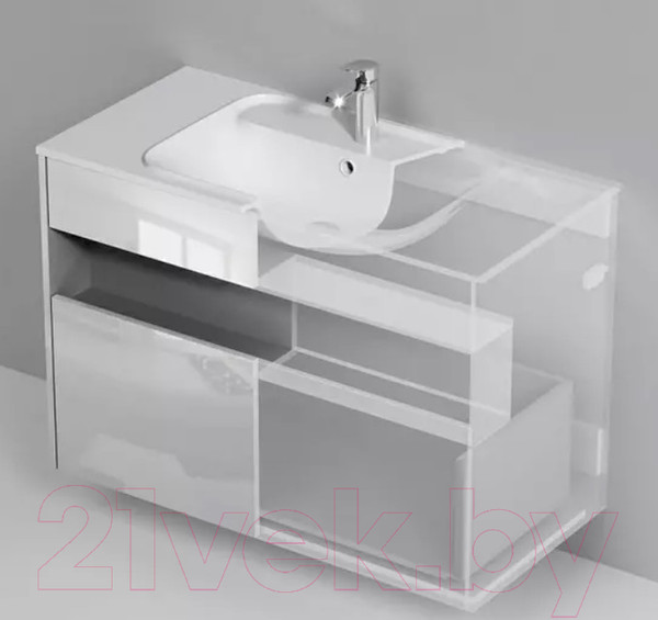 Изображение товара Тумба под умывальник AM.PM Func M8FFUX1001WG (белый глянец)
