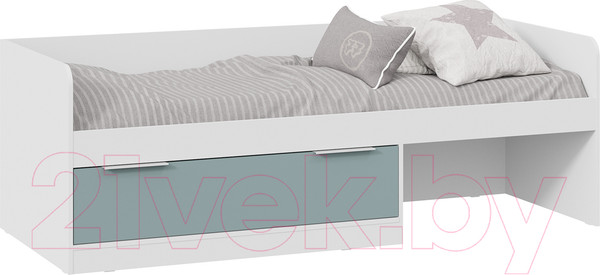 Изображение товара Кровать-тахта ТриЯ Марли комбинированная Тип 1 80x200 (белый/серо-голубой)