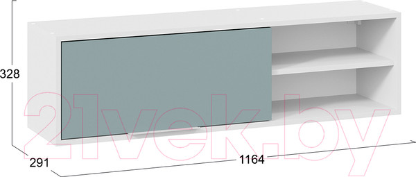 Изображение товара Полка ТриЯ Марли (белый/серо-голубой)