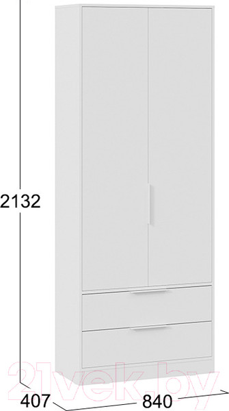 Изображение товара Шкаф ТриЯ Марли для одежды (белый)