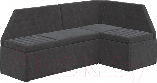 Изображение товара Уголок кухонный мягкий ТриЯ Лондон Исп.2 (дуб сонома трюфель/микровелюр Wellmart Graphite)