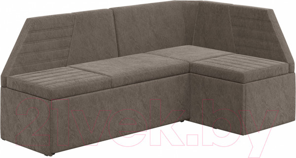 Изображение товара Уголок кухонный мягкий ТриЯ Лондон Исп.2 (дуб сонома трюфель/микровелюр Wellmart Latte)