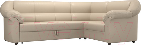 Изображение товара Диван угловой Лига Диванов Карнелла правый / 60285 (экокожа бежевый)