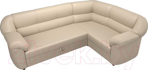Изображение товара Диван угловой Лига Диванов Карнелла правый / 60285 (экокожа бежевый)