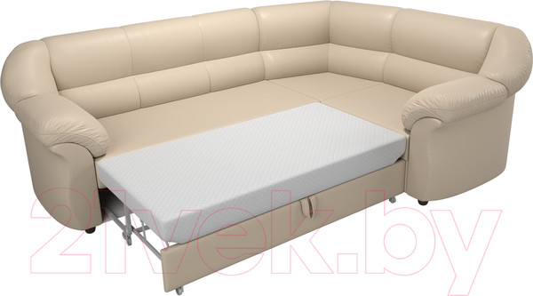 Изображение товара Диван угловой Лига Диванов Карнелла правый / 60285 (экокожа бежевый)
