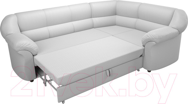 Изображение товара Диван угловой Лига Диванов Карнелла правый / 60287 (экокожа белый)