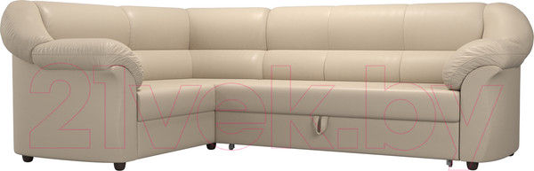 Изображение товара Диван угловой Лига Диванов Карнелла левый / 60285 (экокожа бежевый)