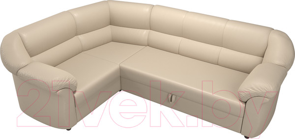 Изображение товара Диван угловой Лига Диванов Карнелла левый / 60285 (экокожа бежевый)