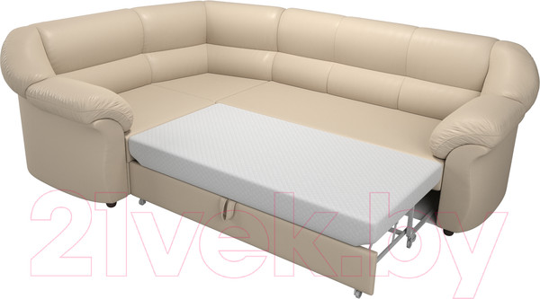 Изображение товара Диван угловой Лига Диванов Карнелла левый / 60285 (экокожа бежевый)
