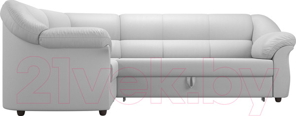 Изображение товара Диван угловой Лига Диванов Карнелла левый / 60287 (экокожа белый)