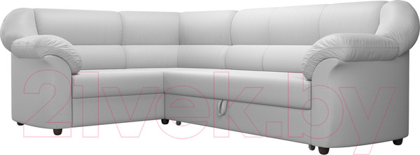 Изображение товара Диван угловой Лига Диванов Карнелла левый / 60287 (экокожа белый)
