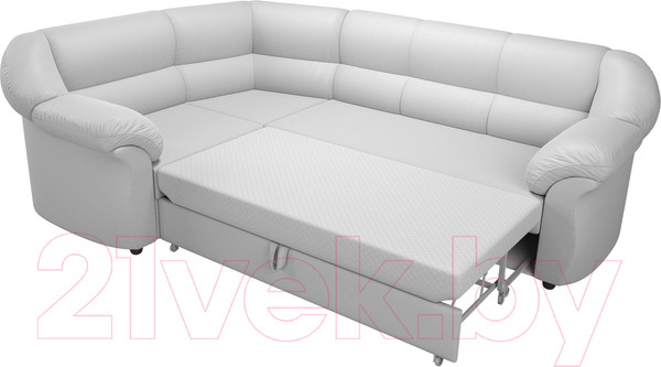 Изображение товара Диван угловой Лига Диванов Карнелла левый / 60287 (экокожа белый)