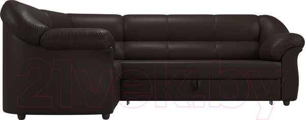 Изображение товара Диван угловой Лига Диванов Карнелла левый / 60290  (экокожа коричневый)
