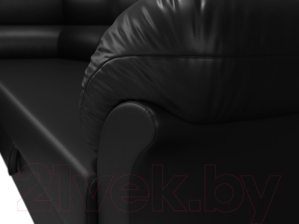 Изображение товара Диван угловой Лига Диванов Карнелла левый / 60289 (экокожа черный)