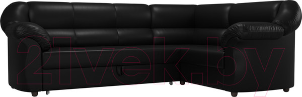 Изображение товара Диван угловой Лига Диванов Карнелла правый / 60289 (экокожа черный)