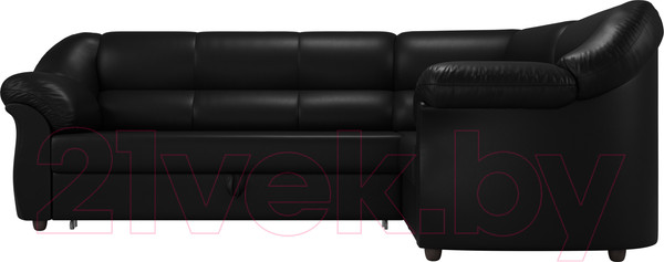 Изображение товара Диван угловой Лига Диванов Карнелла правый / 60289 (экокожа черный)