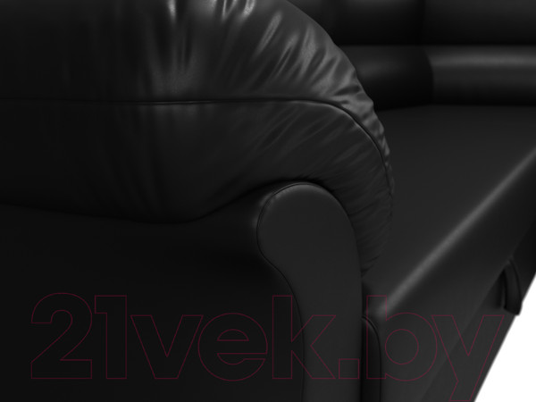 Изображение товара Диван угловой Лига Диванов Карнелла правый / 60289 (экокожа черный)