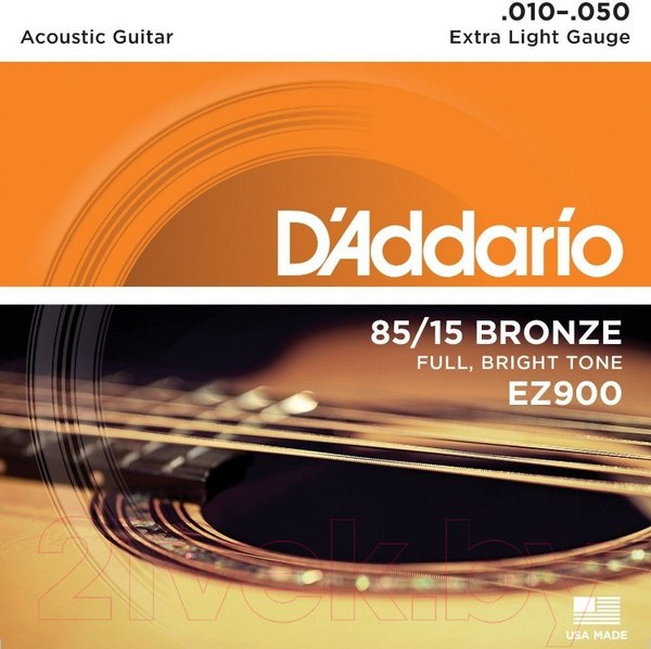 Изображение товара Струны для акустической гитары D'Addario EZ900 10-50