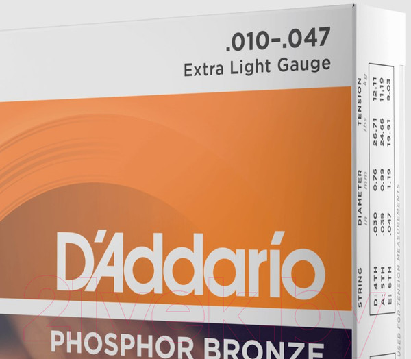 Изображение товара Струны для акустической гитары D'Addario EJ15