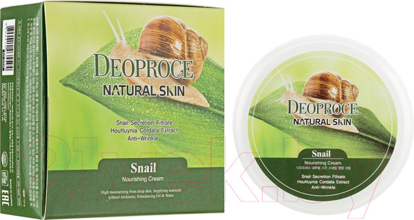 Изображение товара Крем для лица Deoproce Natural Skin Snail Nourishing (100г)