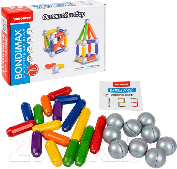 Изображение товара Конструктор магнитный Bondibon Bondimax / ВВ6041