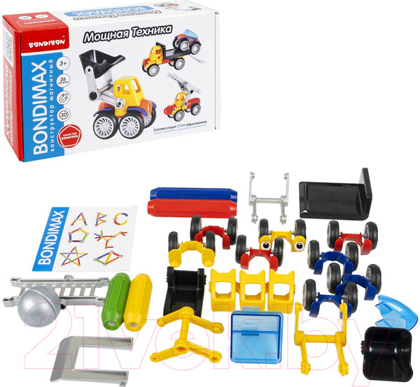 Изображение товара Конструктор магнитный Bondibon Bondimax / ВВ6044