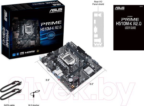 Изображение товара Материнская плата Asus Prime H510M-K R2.0