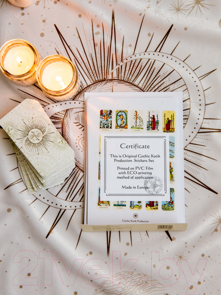 Изображение товара Набор наклеек Gothic Kotik Production Таро Райдер Уэйта Светлая Вселенная 80 (1 комплект)