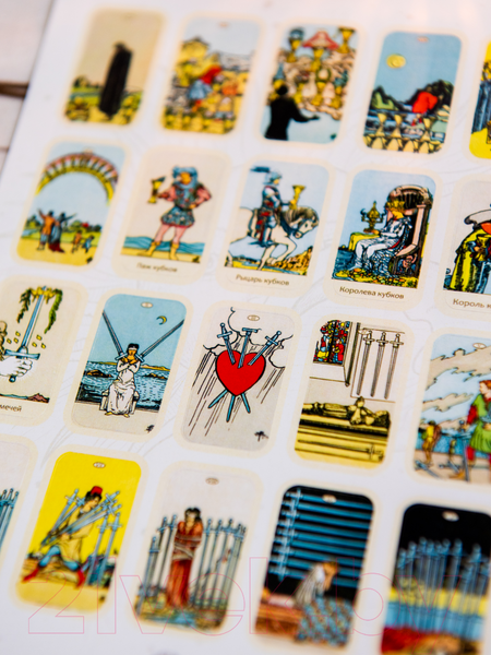 Изображение товара Набор наклеек Gothic Kotik Production Таро Райдер Уэйта Светлая Вселенная 80 (1 комплект)