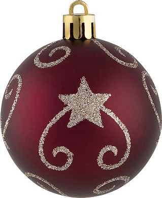 Изображение товара Набор шаров новогодних Волшебная страна SYQB2-0123049 / 106340 (9шт)