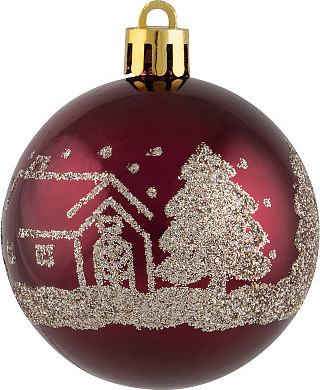 Изображение товара Набор шаров новогодних Волшебная страна SYQB2-0123049 / 106340 (9шт)