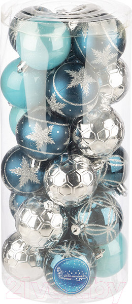 Изображение товара Набор шаров новогодних Волшебная страна SYQB2-0123194 / 106343 (24шт)