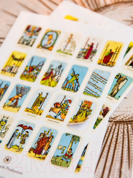 Изображение товара Набор наклеек Gothic Kotik Production Таро Райдер Уэйта Светлая Вселенная 80 (4 комплекта)