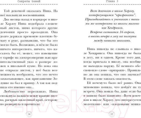 Изображение товара Книга Эксмо Секреты теней. Выпуск 3 (Петерсон Хэддикс М.)
