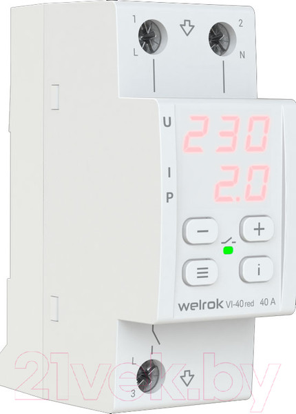 Изображение товара Реле напряжения Welrok VI-40 (красный)