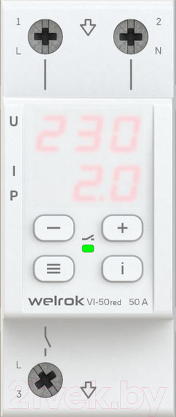 Изображение товара Реле напряжения Welrok VI-50 (красный)