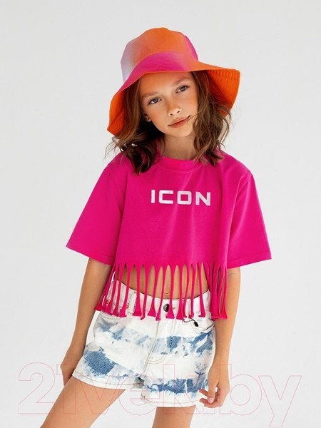 Изображение товара Футболка детская Amarobaby Icon / AB-OD23-I30/25-146 (фуксия, р.146)